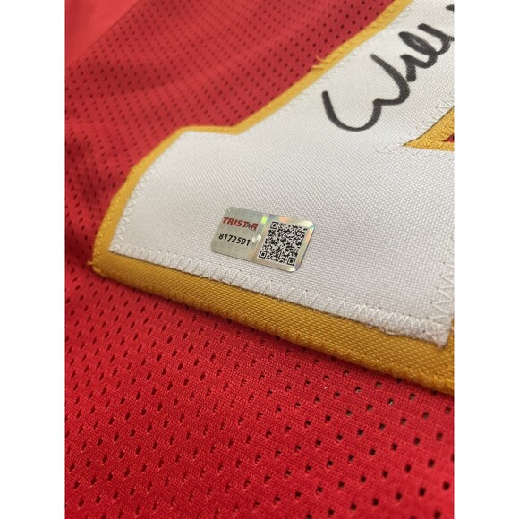 Willie Roaf HOF 2012 Autographed Jersey Red CHIEFS Jersey COA TRISTAR MINT - Picture 3 of 12